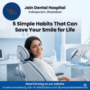 Healthy smile tips including brushing, flossing and dental care routine for strong teeth