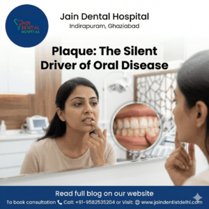What is Dental plaque in teeth