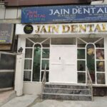 Front View of Jain Dental Hospital during Day time