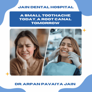 A person holding their cheek in pain, symbolizing how ignoring a toothache can lead to severe infection and the need for root canal treatment.